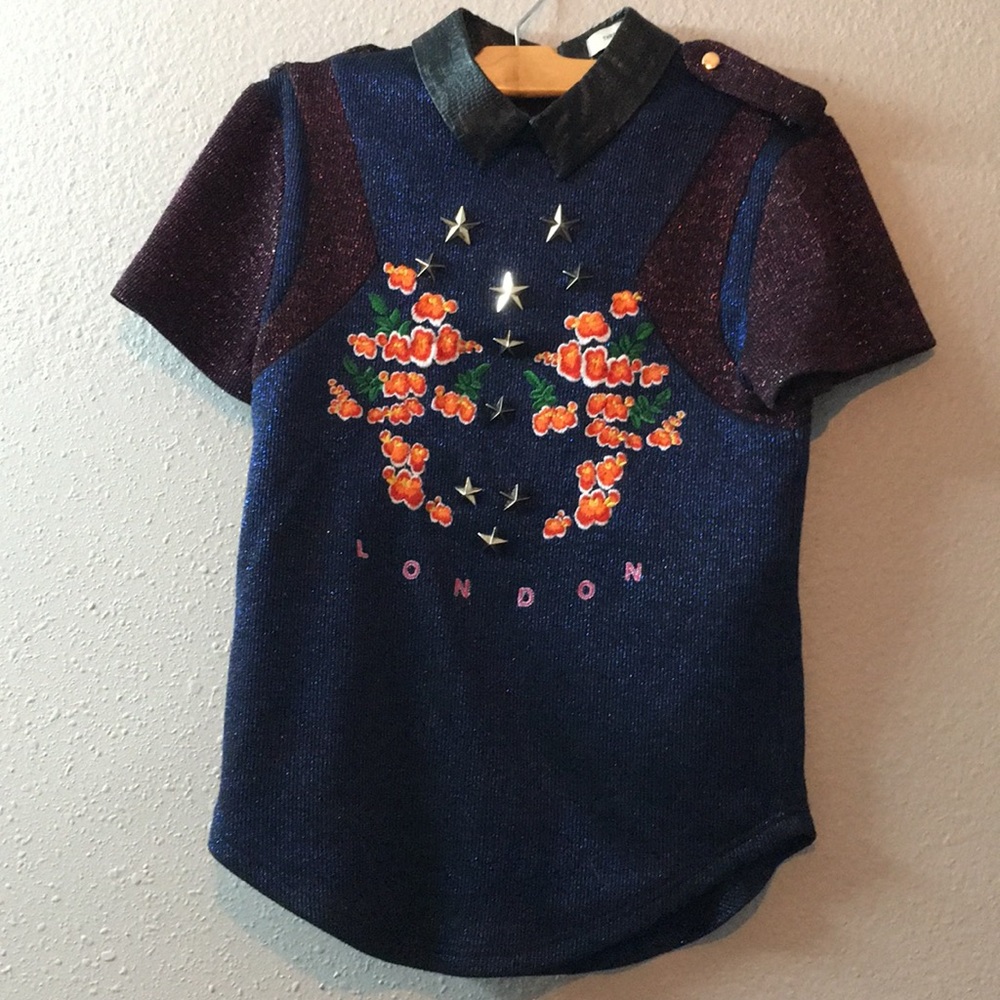 Three floor collared shirt